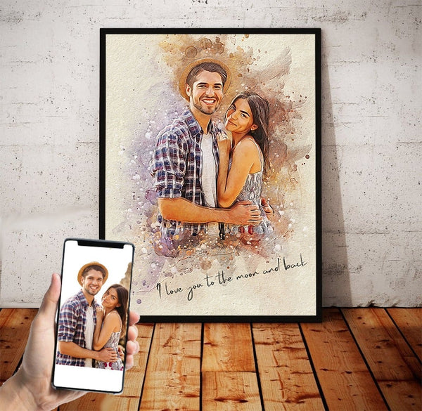Personalized DIGITAL photo Painting (DIGITAL DOWNLOAD ONLY) Gift Shack Cercle