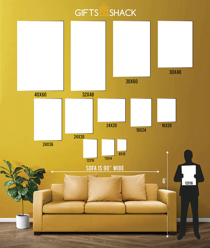 Mega size Personalized photo Painting Gift Shack Cercle