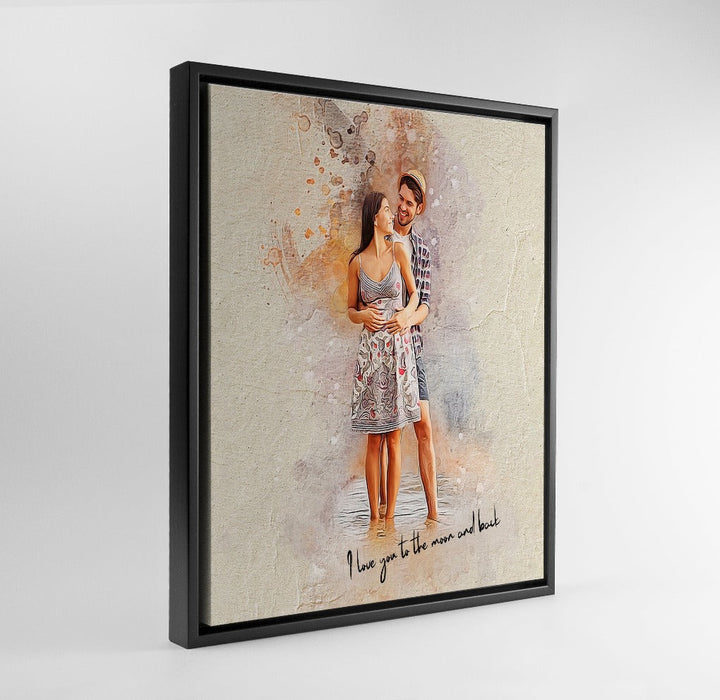 Mega size Personalized photo Painting Gift Shack Cercle